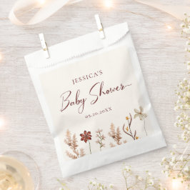 水の色ワイルドフラワーガールベビーシャワー フェイバーバッグ