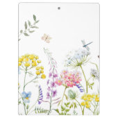 水の色ワイルドフラワーサマーメドウフローラ クリップボード (裏面)