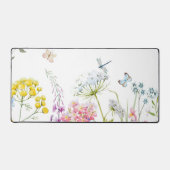 水の色ワイルドフラワーサマーメドウフローラ デスクマット (正面)