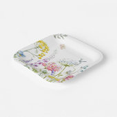 水の色ワイルドフラワーサマーメドウフローラ ペーパープレート (傾斜あり)
