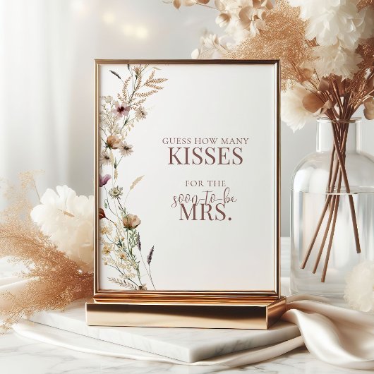 水の色ワイルドフラワーシャワーどのように多くのキスゲーム ポスター