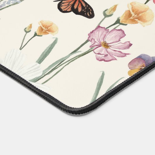 水の色ワイルドフラワーズ春サマーメドウ デスクマット (コーナー)
