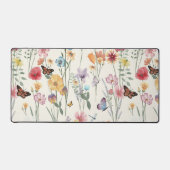 水の色ワイルドフラワーズ春サマーメドウ デスクマット (正面)