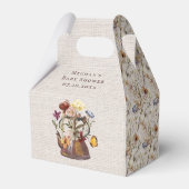 水の色ワイルドフラワーティーパーティーシャワー フェイバーボックス (裏面サイド)