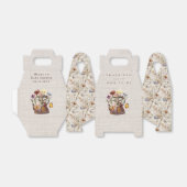 水の色ワイルドフラワーティーパーティーシャワー フェイバーボックス (折り畳みなし)