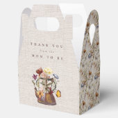 水の色ワイルドフラワーティーパーティーシャワー フェイバーボックス (オープン)