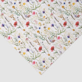 水の色ワイルドフラワーデザインティッシュペーパー 薄葉紙 (詳細)