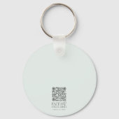 水の色ワイルドフラワーバイブルパーソナライズされた節 キーホルダー (裏面)