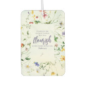 水の色ワイルドフラワーバイブル聖なる書物、 経典 カーエアーフレッシュナー (正面)