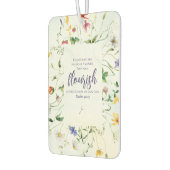 水の色ワイルドフラワーバイブル聖なる書物、 経典 カーエアーフレッシュナー (左)