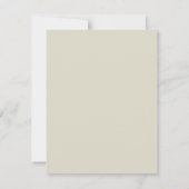 水の色ワイルドフラワーパーソナライズされたフラットノートカード ノートカード (裏面)