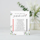 水の色ワイルドフラワーブライダルシャワーゲーム (スタンド正面)