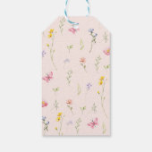 水の色ワイルドフラワーベビーイン開花へようこそ ギフトタグ (裏面)