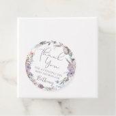 水の色ワイルドフラワーベビーシャワーありがとう フェイバータグ (インサイチュ)