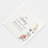 水の色ワイルドフラワーベビーシャワー (コーナー)