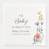 水の色ワイルドフラワーベビーシャワー (正面)