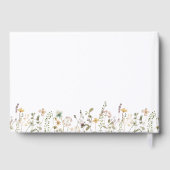 水の色ワイルドフラワーベビーシャワー ゲストブック (裏面)