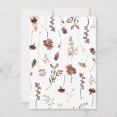 水の色ワイルドフラワーベビービンゴゲームカード ノートカード (裏面)