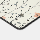 水の色ワイルドフラワーボタニカル素朴ミニマリスト デスクマット (コーナー)