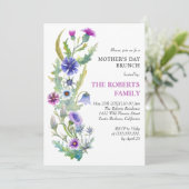 水の色ワイルドフラワーマザーズデイブランチ 招待状 (スタンド正面)