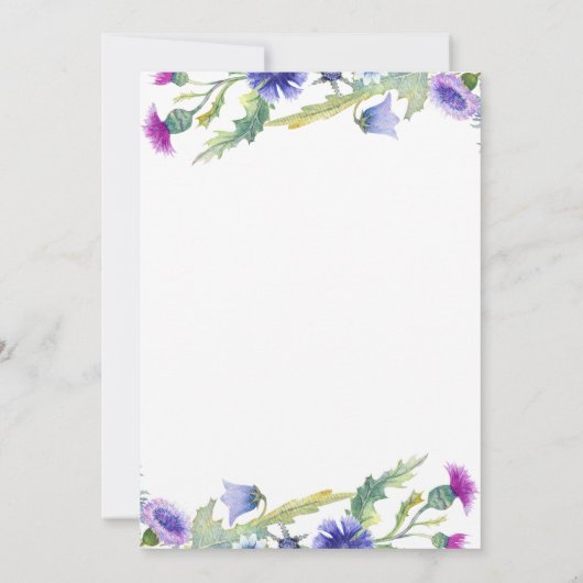 水の色ワイルドフラワーマザーズデイブランチ 招待状 (裏面)