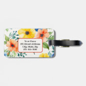 水の色ワイルドフラワーママ ラゲッジタグ (裏面横)