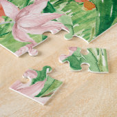 水の色ワイルドフラワーメドウフローラ ジグソーパズル (側面)