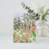 水の色ワイルドフラワーメドウフローラ ポストカード (スタンド正面)