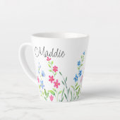 水の色ワイルドフラワーラテマグ カフェラテマグ (左アングル)