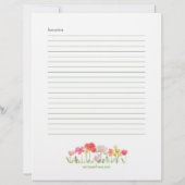 水の色ワイルドフラワーレシピカード (裏面)