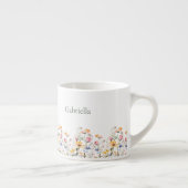 水の色ワイルドフラワー春メドーヴァレンティーンズデイ エスプレッソカップ (右)