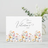 水の色ワイルドフラワー春メドーヴァレンティーンズデイ シーズンカード (スタンド正面)