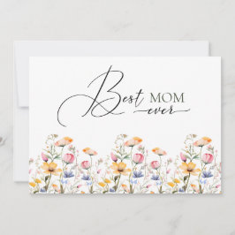 水の色ワイルドフラワー春最高の牧草地ママエバー シーズンカード