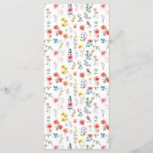 水の色ワイルドフラワー春結婚夏 メニュー (裏面)