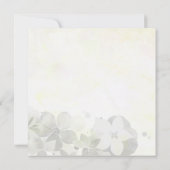 水の色ワイルドフラワー結婚ズの写真日付を保存 セーブザデート (裏面)