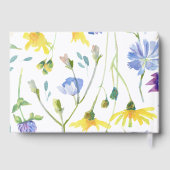 水の色ワイルドフラワー結婚ズ ゲストブック (裏面)