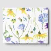 水の色ワイルドフラワー結婚ズ ゲストブック (裏面)