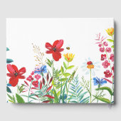 水の色ワイルドフラワー結婚ズ ゲストブック (裏面)