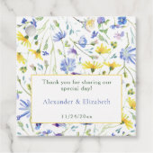 水の色ワイルドフラワー結婚ズ フェイバータグ (正面)