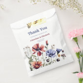 水の色ワイルドフラワー結婚ズ フェイバーバッグ (封をした状態)