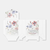 水の色ワイルドフラワー結婚ズ フェイバーボックス (折り畳みなし)