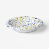 水の色ワイルドフラワー結婚ズ ペーパーボウル (傾斜あり)