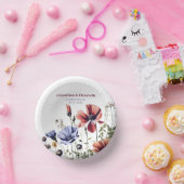 水の色ワイルドフラワー結婚ズ ペーパーボウル (パーティー)