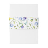 水の色ワイルドフラワー結婚ズ 招待状ベリーバンド (裏面例)