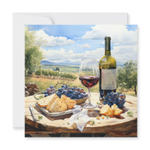 水の色ワインとブドウ園の背景