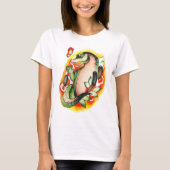 水の色ワニ Tシャツ (正面)