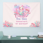 水の色ワンダーザシーの最初の誕生日 横断幕 (トレードショー)