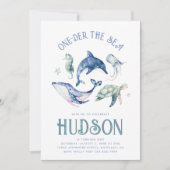 水の色ワンダーザシー招待状 招待状 (正面)