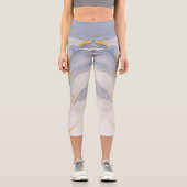 水の色ワンダーランドディスカバー最高のレギンス カプリレギンス (正面)