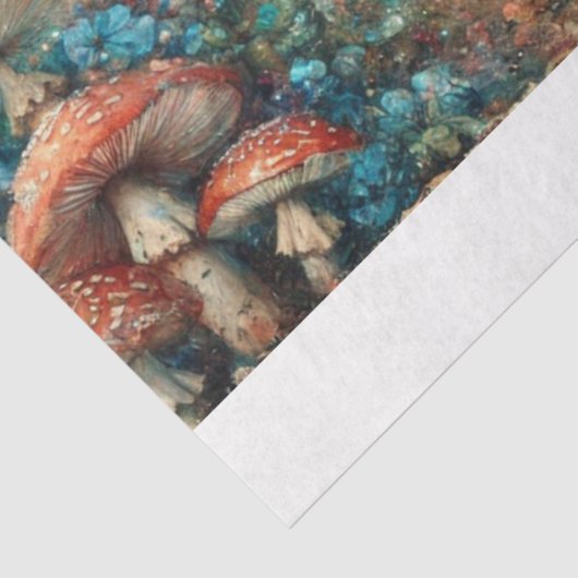 水の色ワンダーランドAliceキノコの芸術の切り離し 薄葉紙 (詳細)